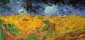 Vincent van Gogh: Krähen über dem Weizenfeld