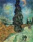 Vincent van Gogh: Landstraße mit Zypresse und Stern